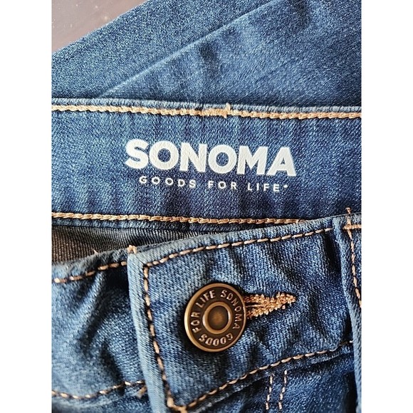 Sonoma Curvy Skinny Jeans Womens 6 Blue Medium Wash High Rise Stretch NEW - Picture 2 of 7